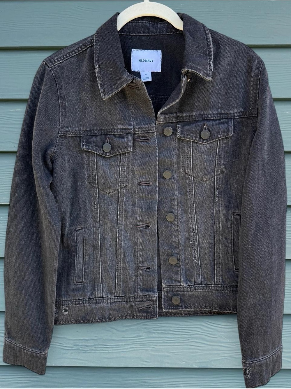 Old Navy Faded Black Denim Jacket